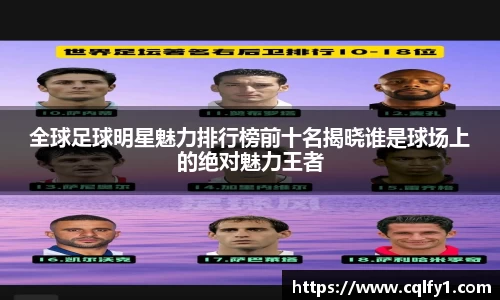 全球足球明星魅力排行榜前十名揭晓谁是球场上的绝对魅力王者
